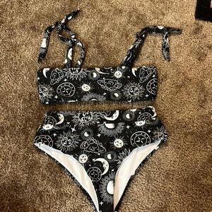 Moon and star pattern women’s bathing suit